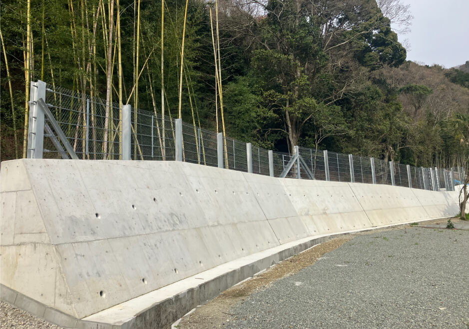 JFE落石防護柵の施工例 
